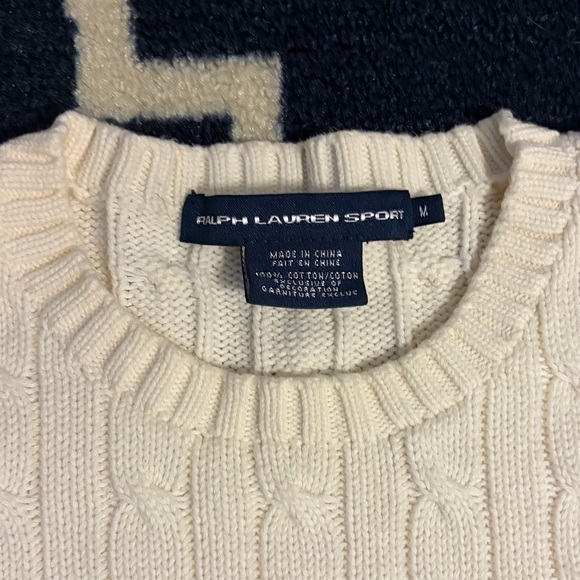 Ralph Lauren Women’s Ivory Cable Knit Sweater - Picture 2 of 5